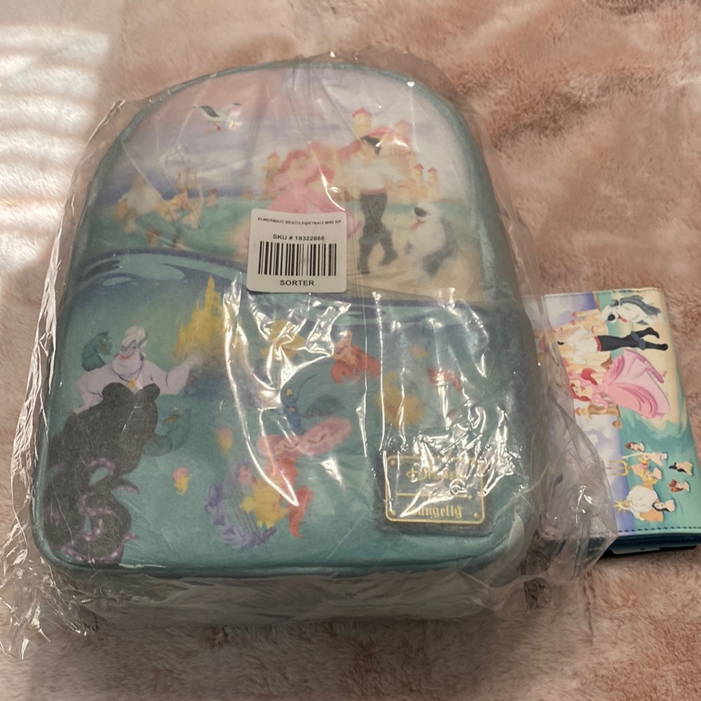 Little mermaid beach portrait loungefly set